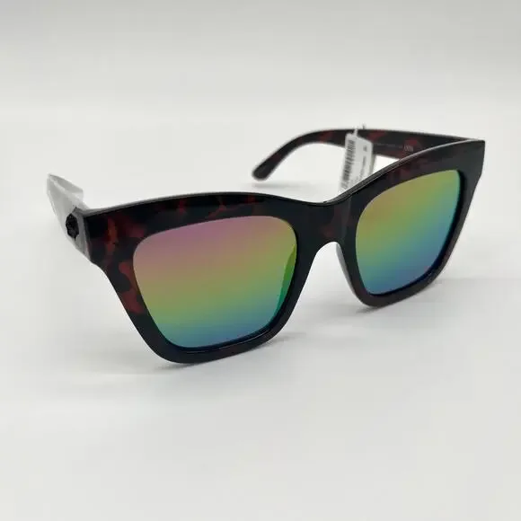 KURT GEIGER NWT Sunglasses, Cat Eye 53mm, Havana Crystal Purple Rainbow - Picture 9 of 15